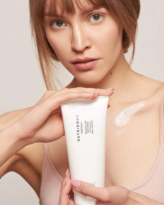 Nutridome stipriai drėkinantis kūno kremas visų tipų odai su linų sėmenų aliejumi - 2