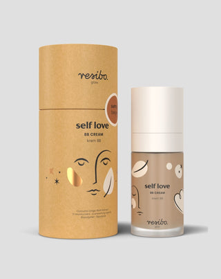 Self Love natūralus ir ekologiškas BB kremas veidui Sunny Beige atspalvio 30 ml Resibo - 2
