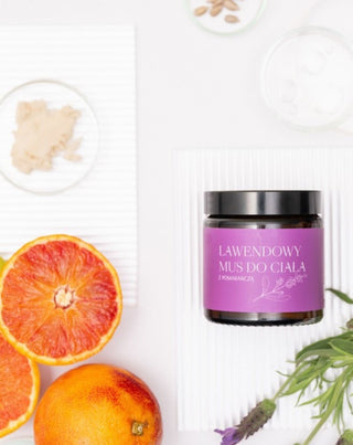 Kūno putos sudirgusiai ir sausai odai su levandų aliejumi Mglife - 4