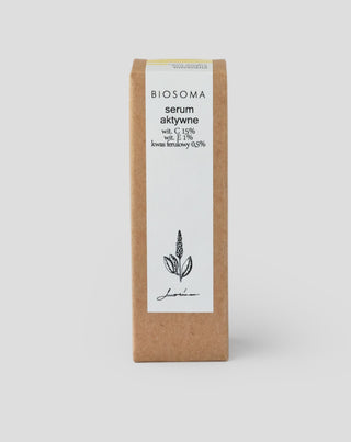 Veido serumas su 15 % vitamino C ir vitaminu E, šviesinantis odos spalvą Biosoma - 3