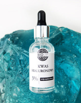 3 % hialurono rūgštis Trijų dalelių odos drėkiklis visų tipų odai BIOUP - 3