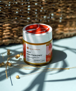 Natūralios šaltalankių kūno putos sausai ir papilkėjusiai odai Opcja Natura - 2