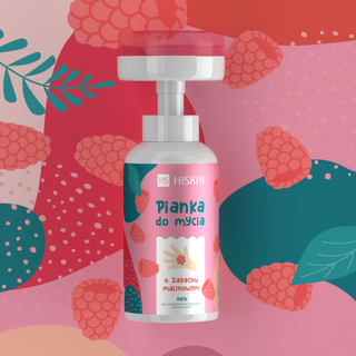 HiSkin avietėmis kvepiančios rankų ir kūno prausimosi putos vaikams - 2