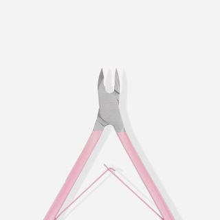 Profesionalios 5 mm odelių kirpimo žnyplės su satinine rožine rankena You Beauty - 4