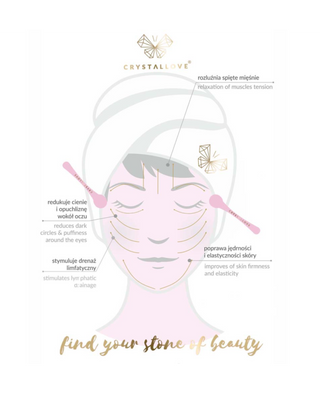 3D akių masažuoklis su ametistu ir Crystallove kremo aplikatoriumi - 4