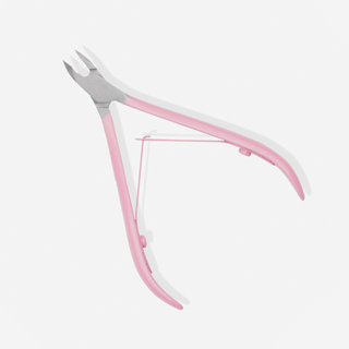 Profesionalios 5 mm odelių kirpimo žnyplės su satinine rožine rankena You Beauty - 2