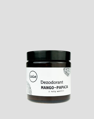 Ekologiškas dezodorantas kremas - Mango-papaja su vanilės natomis, užtikrinantis ilgalaikį gaivumo pojūtį La-Le - 1
