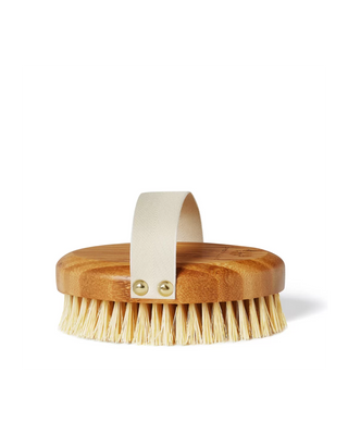 Crystallove bambuko agavų sausas kūno masažo šepetys - 1