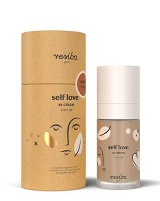 Self Love natūralus ir ekologiškas BB kremas veidui Sunny Beige atspalvio 30 ml Resibo - 2