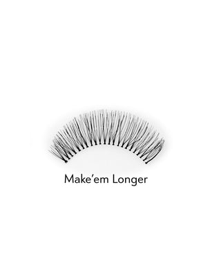 Bamm!lashes daugkartinio naudojimo, natūralaus efekto 2d dirbtinės blakstienos Make'em Longer - 2