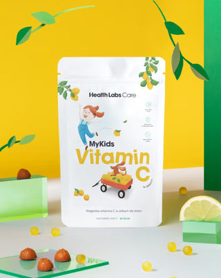 Veganiškos vitamino C želė pupelės vaikams MyKids Vitamin C Health Labs Care 60 vnt. - 2