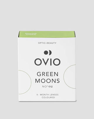 Ovio žalios mėtų spalvos kontaktiniai lęšiai Green Moons Nr.2 2 Ovio - 1