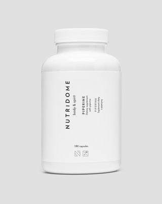 Piperino tabletės geresniam virškinimui, padedančios numesti svorio Piperine Nutridome 180 kapsulių - 1