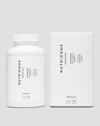 Piperino tabletės geresniam virškinimui, padedančios numesti svorio Piperine Nutridome 180 kapsulių - 2