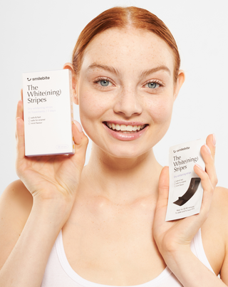 The White(ning) Stripes Smilebite dantų balinimo juostelių rinkinys, 28 vnt. - 4