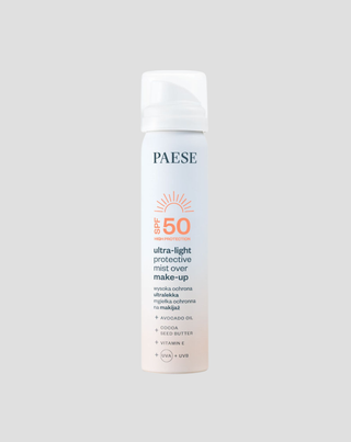 Itin lengvas apsauginis makiažo rūkas su apsauga nuo saulės SPF50