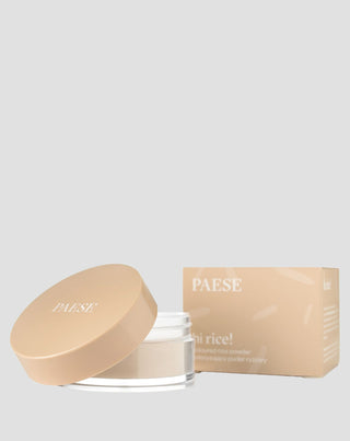 Fiksuojanti ir matinė biria ryžių pudra šviesiai smėlio spalvos