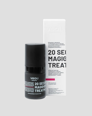 Serumas stangrinamasis paakiams ir vokams su kofeinu 20 seconds magic eye treatment Veoli Botanica_1 - 2