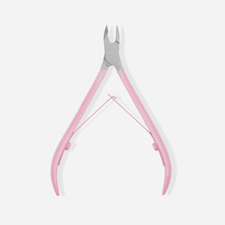 Profesionalios 5 mm odelių kirpimo žnyplės su satinine rožine rankena You Beauty - 1