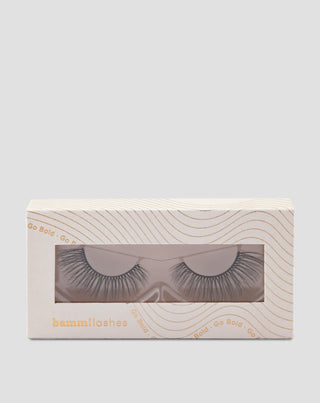 Bamm!lashes daugkartinio naudojimo 2d minkštos dirbtinės blakstienos ant juostelės Go Bold - 1