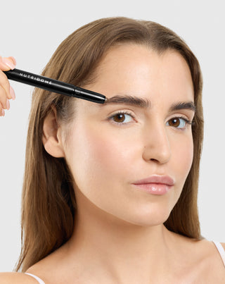 Nutridome rudos spalvos antakių vaško pieštukas su ricinos aliejumi ir laminavimo efektu (02 Brown) - 2