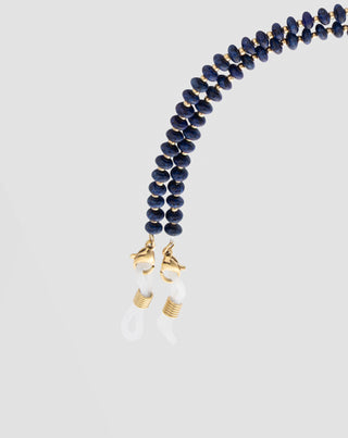 Natūralaus akmens lazurito grandinėlė akiniams Mys - 4