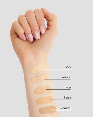 Lengvas veido makiažo pagrindas su geru matiniu padengimu 12h 04 Beige Nutridome - 3