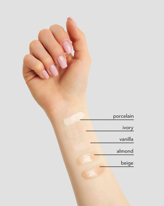 Nutridome skaistinantis drėkinamasis makiažo pagrindas su hialurono rūgštimi sausai ir normaliai odai (01 Porcelain) - 3