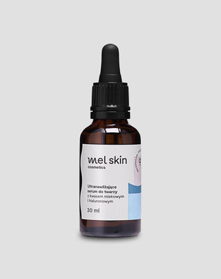 Itin drėkinantis veido serumas su hialurono rūgštimi,