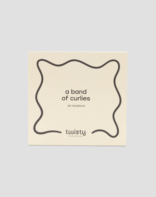 Šilkinė 100 % natūralaus šilko plaukų juosta raudona Twisty - 3