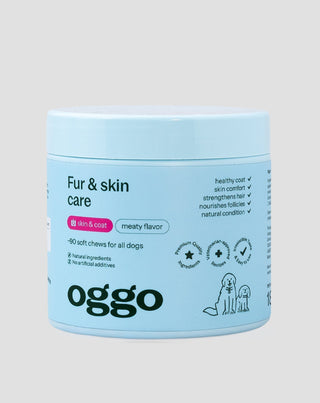 maisto papildas fur & skin karma šunims gražiai kailiui ir sveikai odai oggo 180 g - 1