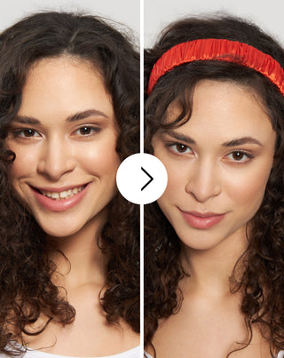 Šilkinė 100 % natūralaus šilko plaukų juosta raudona Twisty - 4