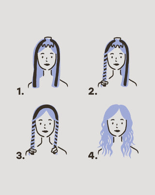 Šilko volelis plaukams garbanoti be karščio Pajuskite (be) karščio Twisty - 5