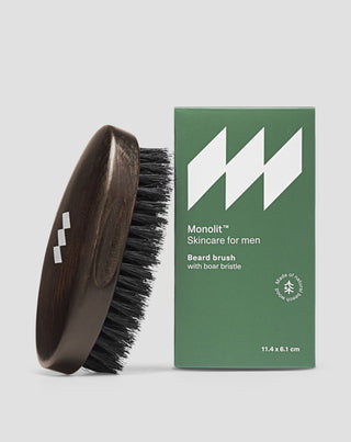 Barzdaskutė iš buko medienos su natūraliais šerno šeriais