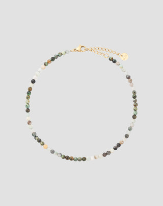 Paauksuota nerūdijančio plieno apyrankė su Afrikos turkiu ir amazonitu Mys_4 - 1