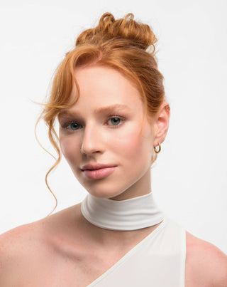 Mys_2 paauksuotų auskarų rinkinys su rausvuoju nefritu iš nerūdijančio plieno - 4