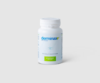 Derminax tabletės nuo spuogų, inkštirų ir netobulumų su cinku, vitaminu C, E ir B2 - 1