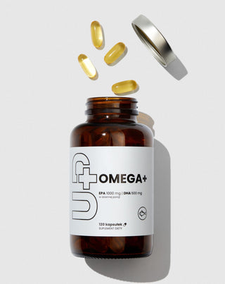 Omega+ UP nesočiųjų riebalų rūgščių papildas Omega-3 Health Pharma 120 kapsulių - 2