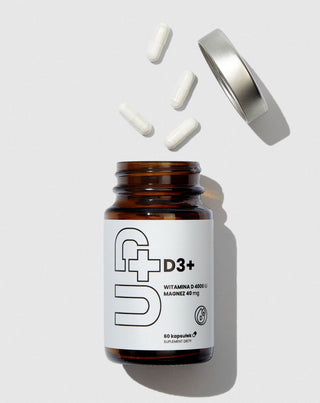 Up D3+ Vitamino D3 papildas kartu su magniu UP Health Pharma 60 kapsulių - 2