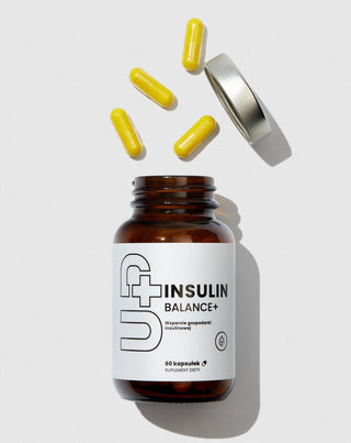 Insulino pusiausvyrą palaikantis maisto papildas UP Insulin Balance+ UP Health Pharma 60 kapsulių