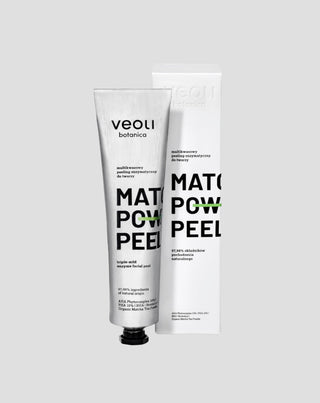 Fermentinis šveitimas su AHA 10 %, PHA 10 %, BHA Matcha power peel Veoli Botanica