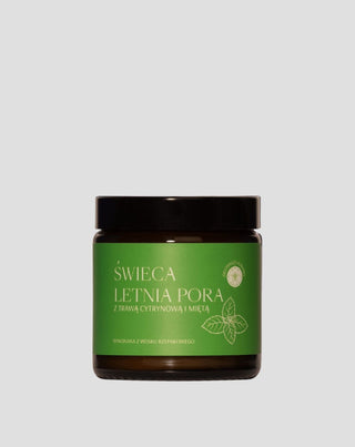 Citrinžolės ir mėtos kvapo žvakė Vasaros sezonas Mglife