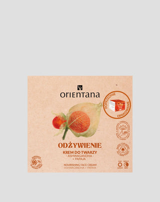 Veido kremas su indiškuoju ženšeniu (ašvaganda) Orientana - 2