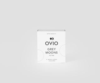 Ovio pilkos pelenų spalvos kontaktiniai lęšiai Grey Moons Nr.1 1 Ovio - 1