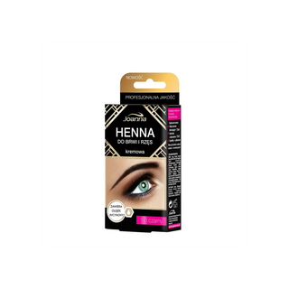 Kreminė henna antakiams ir blakstienoms juoda su ricinos aliejumi Joanna - 1
