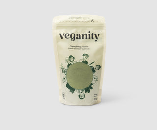 Jaunų miežių milteliai natūralus augalinių baltymų šaltinis Veganity 150 g