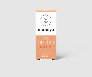Manaya 5% CBD aliejus mažinantis stresą ir įtampą Calm