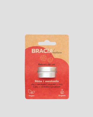 Regeneruojantis lūpų balzamas rožė ir avokadas su vitamino E Bracia Mydlarze_4 - 4