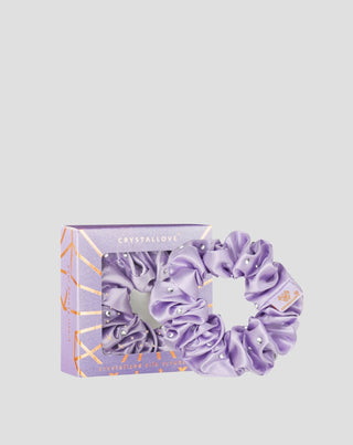 Elastinga plaukams iš šilko su kristaliukais – lilac Crystallove
