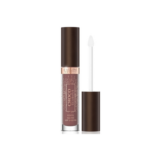 Skysti lūpų dažai su blizgių lūpų efektu 02 Deep Cherry Chocolate Choco Glamour Eveline - 1